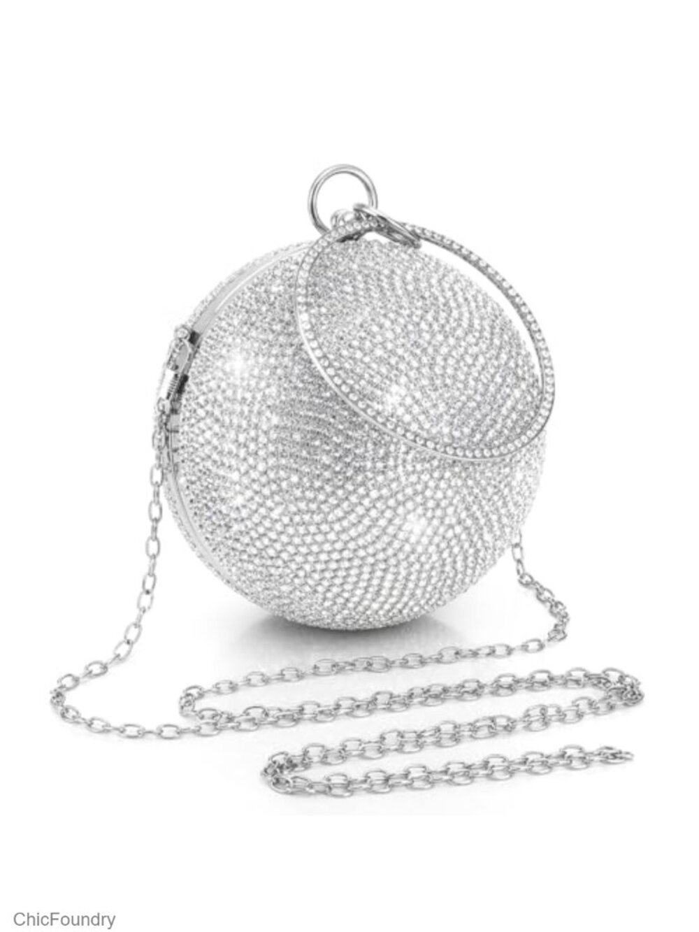 Rhinestone Clutch Purse Wristlet Evening Bag Detachable Chain Wedding Prom